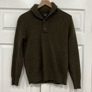 J.Crew Shawl Neck Lambswool Sweater